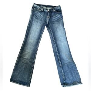 Vintage Rock & Republic Women’s Jeans Size 29 Flare Wide Leg Blue Denim USA Y2K